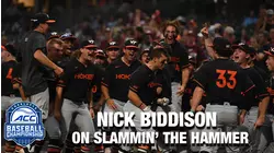 VT Slugger Nick Biddison On Slammin' The Hammer | ACC Baseball Championship