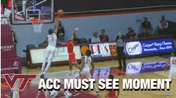 Virginia Tech's David N'Guessan Swats One Back To The Netherlands | ACC Must See Moment