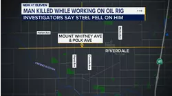 Man killed after being crushed while working on oil rig near Riverdale, sheriff's say