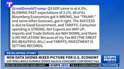 Trump touts positive economic report