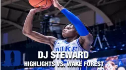 Duke's DJ Steward Puts On For The Blue Devils In Win Over Wake