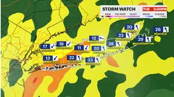 STORM WATCH: Up to two inches of heavy rain to slow travel midday Tuesday