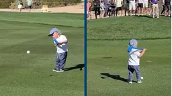Bennett Scheffler shows off golf swing skills at WM Phoenix Open