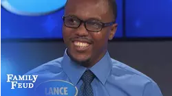 Lance gets an A for effort! | Family Feud