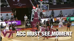 Virginia Tech Hunter Cattoor Drills A 3 For A 4-Point Play | ACC Must See Moment
