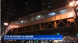 Elevated CTA station at State, Lake to close for 3 years in January