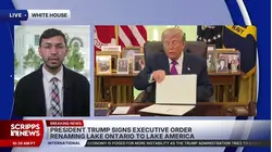 President Trump signs order to rename Lake Ontario amid trade war with Canada