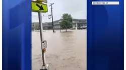 Dangerous flooding reported across Westport following powerful storms