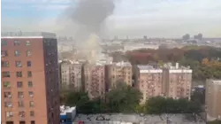 Firefighters battle third-alarm fire in Claremont; no reports of injuries