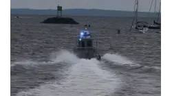 Boat crashes into jetty and flips, triggering water rescue off Bridgeport