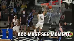 Duke's Mark Williams Blocks Jordan Usher's Dunk Attempt | ACC Must See Moment