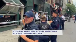 Butcher knife-wielding man fatally shot by police in the Lower East Side
