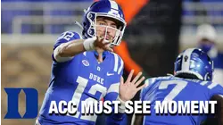Duke QB Gunnar Holmberg's Bullet Pass Turns Into 80-Yard Score  | ACC Must See Moment