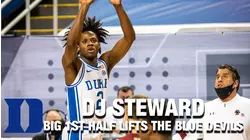 Duke's DJ Steward's Hot First Half Helps The Blue Devils Advance