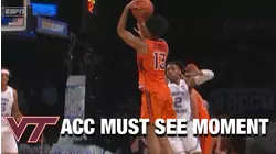Virginia Tech's Darius Maddox Gets 4-Point Play To Kill UNC Comeback Momentum | ACC Must See Moment