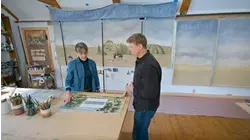 Westford Historic Renovation: Mural on the Wall