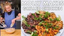 Molly Makes Coconut Grilled Chicken, Steak and Shrimp