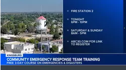 Kingsburg Fire hosting Community Emergency Response Team Training