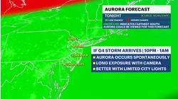 Northern lights could dazzle the night sky tonight