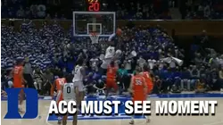 Duke's Mark Williams Stretches For The Alley Oop | ACC Must See Moment