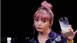Maisie Williams Shivers Uncontrollably While Eating Spicy Wings
