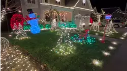 North Raleigh street draws donations with dazzling Christmas lights