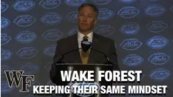Wake Forrest Keeping Their Same Mindset With Higher Expectations | 2022 ACC Kickoff