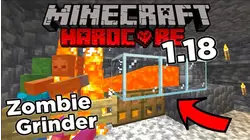 Minecraft 1.18 Hardcore Survival - Ep 7 - EZ Mob Grinder XP Farm