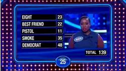That's my baby! Miasia makes it rain! | Family Feud