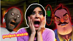 Hello Neighbor vs. Baldis Basics vs. Granny IRL Horror Game!