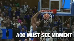 Duke's Dereck Lively II Throws Down The Reverse Jam In Traffic | ACC Must See Moment