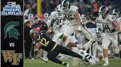 Michigan State vs. Wake Forest Pinstripe Bowl Highlights (2019)