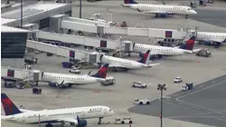 Delta flight avoids close call at Boston's Logan airport