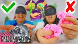 Karina Garcia's Blindfold Slime Challenge!