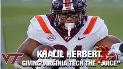 Virginia Tech RB Khalil Herbert: Giving Virginia Tech The Juice