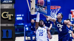 Georgia Tech vs. Duke Condensed Game | 2020-21 ACC Men's Basketball