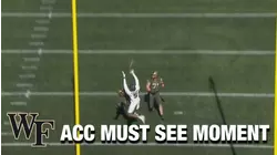 Wake Forest's Jaquarii Roberson Invades Army's End Zone | ACC Must See Moment