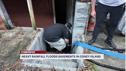 Heavy rainfall floods basements in Coney Island