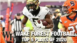 Wake Forest Football: Top 5 Plays Of The 2020 Season