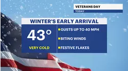 Biting winds, festive flakes and freezing temps today for The Bronx