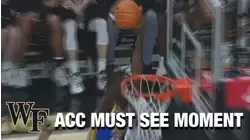 Wake's Khadim Sy Doesn't Let The Panthers See The Basket | ACC Must See Moment