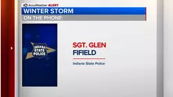 Indiana State Police Sgt. Glen Fifield warns of dangerous roads amid snowfall