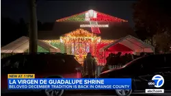 Beloved shrine, light display honoring 'La Virgen de Guadalupe' returns to Santa Ana home