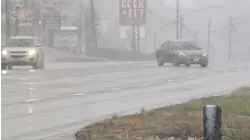 Snow starts to fall in Roxboro