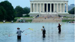 Trump Threatens to Arrest Anyone Who Vandalizes Reflecting Pool