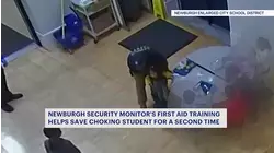 New video shows security monitor saving choking student in New Windsor