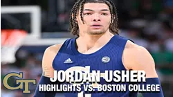Georgia Tech's Jordan Usher Spectacular In Final Home Showing