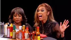 Tyra Banks Cries for Her Mom While Eating Spicy Wings