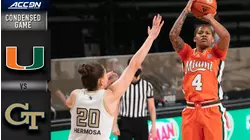 Miami vs. Georgia Tech Condensed Game | 2020-21 ACC Women's Basketball