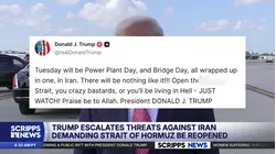 Trump escalates threats against Iran demanding Strait of Hormuz be reopened